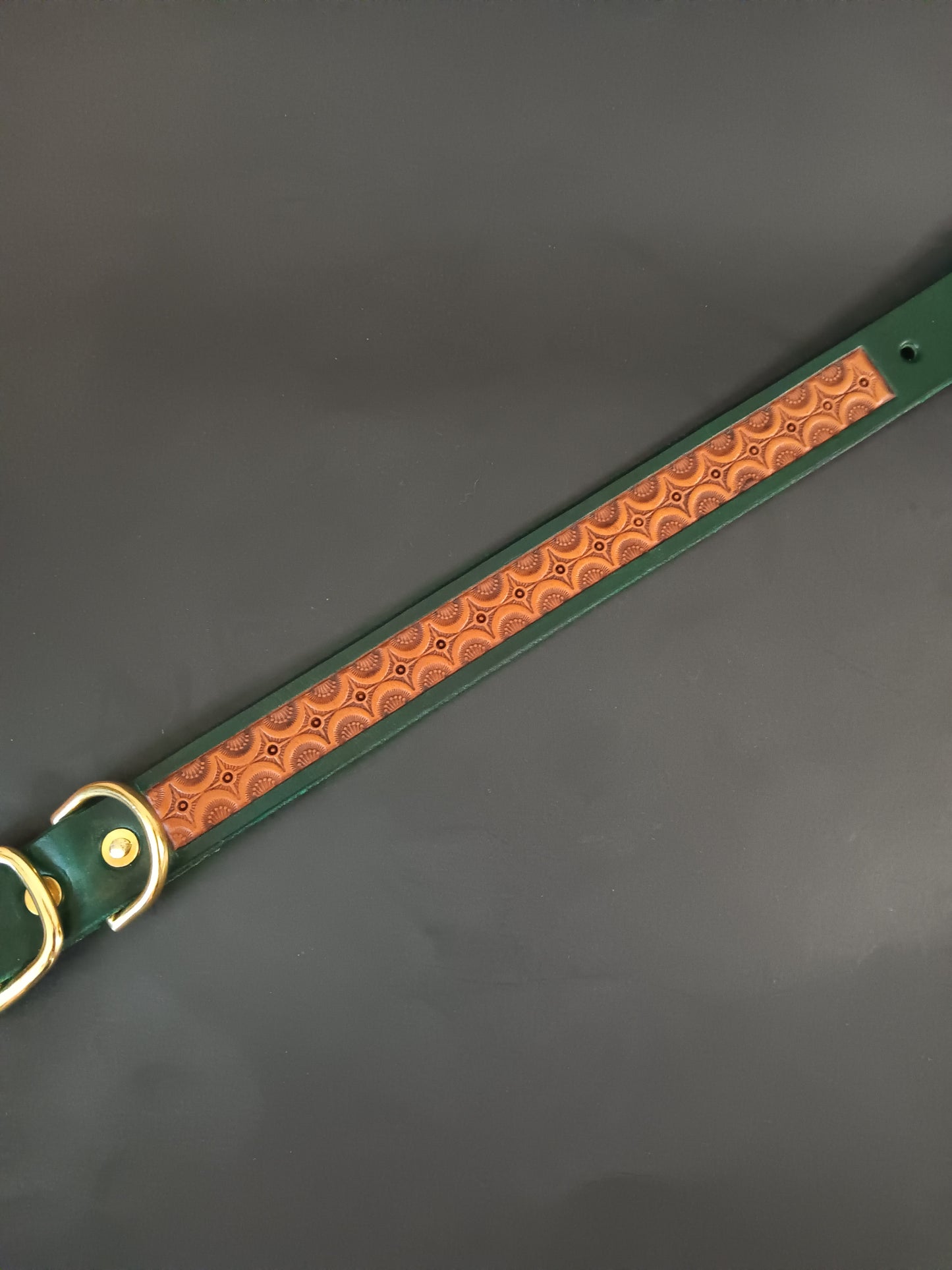 Two Tone Pattern Dog Collar