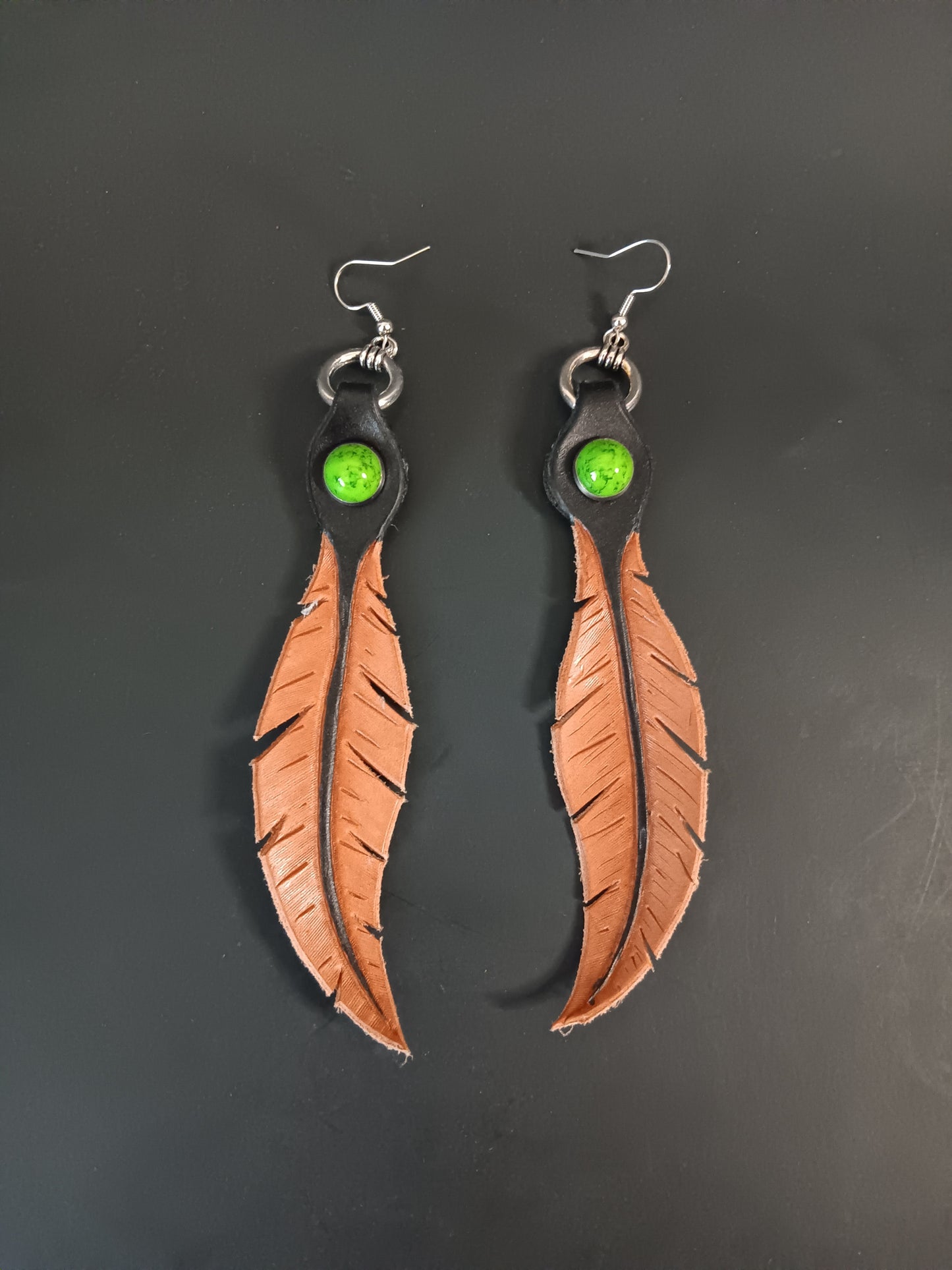 Large Feather Earrings
