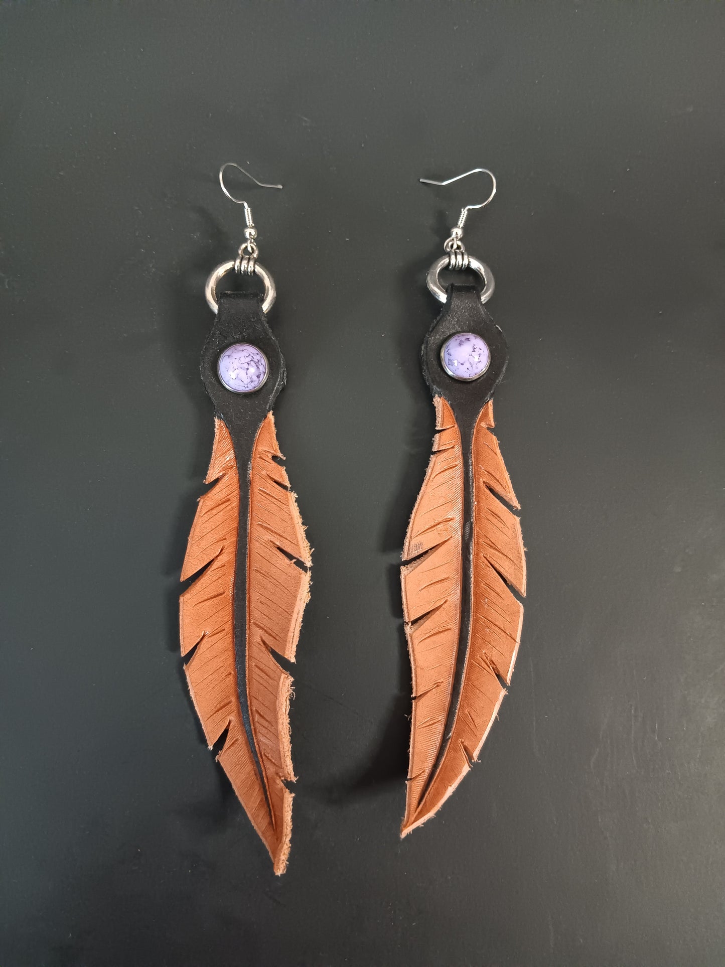 Large Feather Earrings
