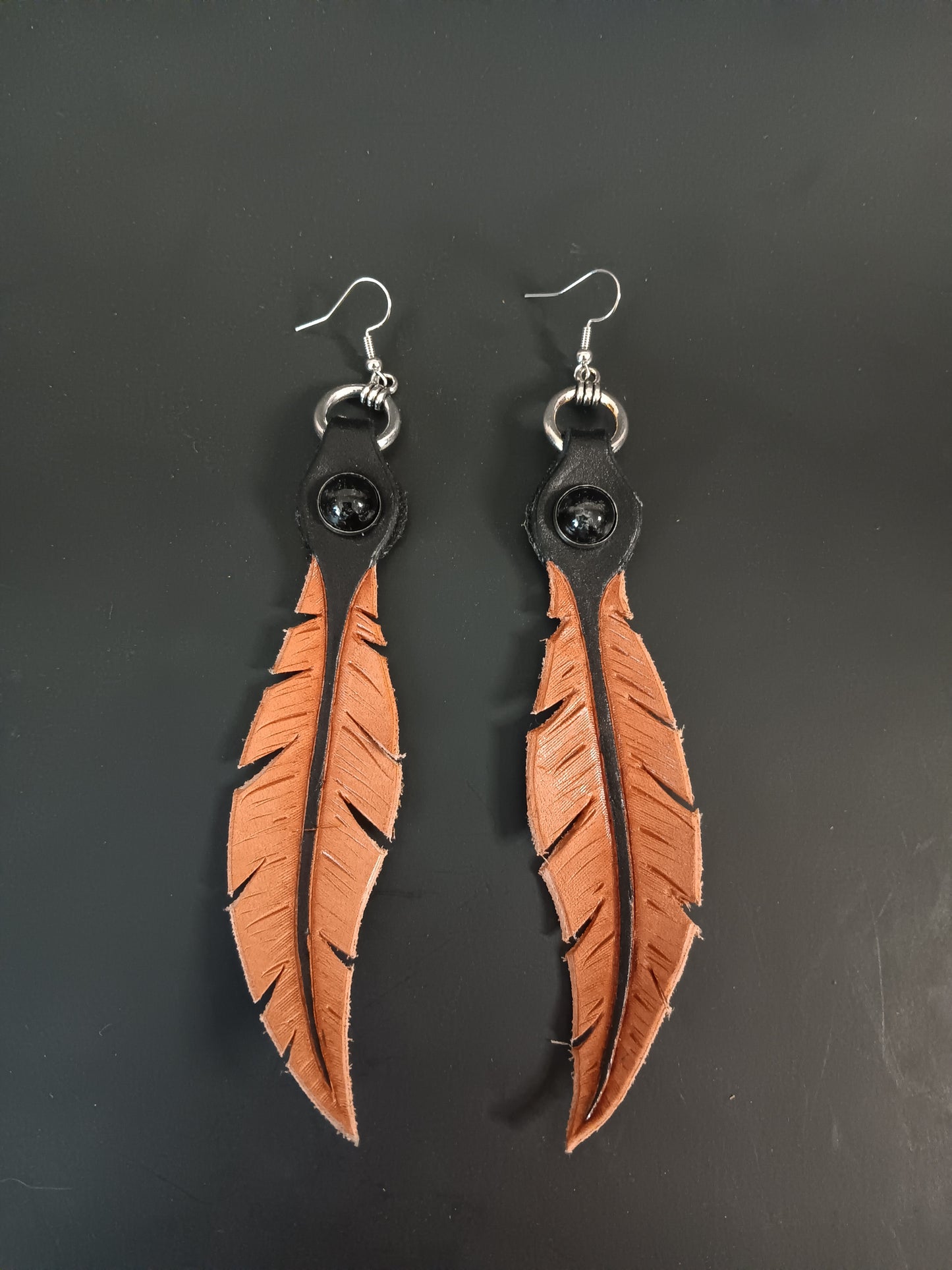 Large Feather Earrings