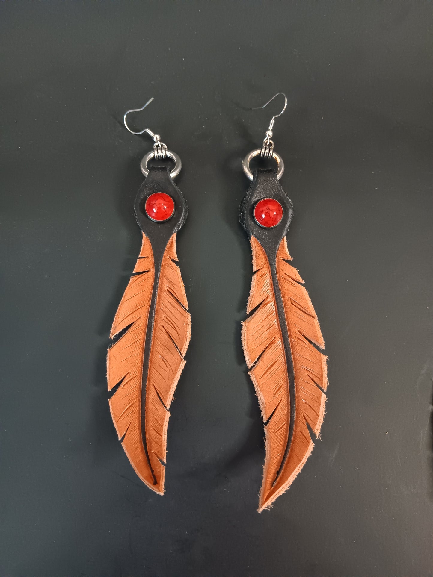Large Feather Earrings