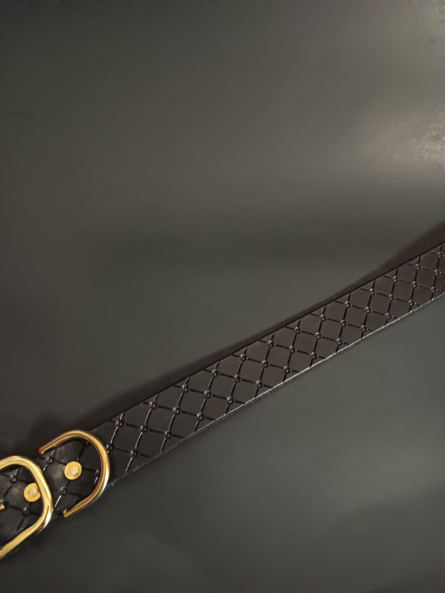 Black Chain Link Dog Collar